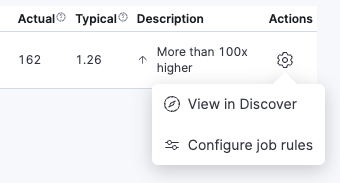 Configure job rules menu selection