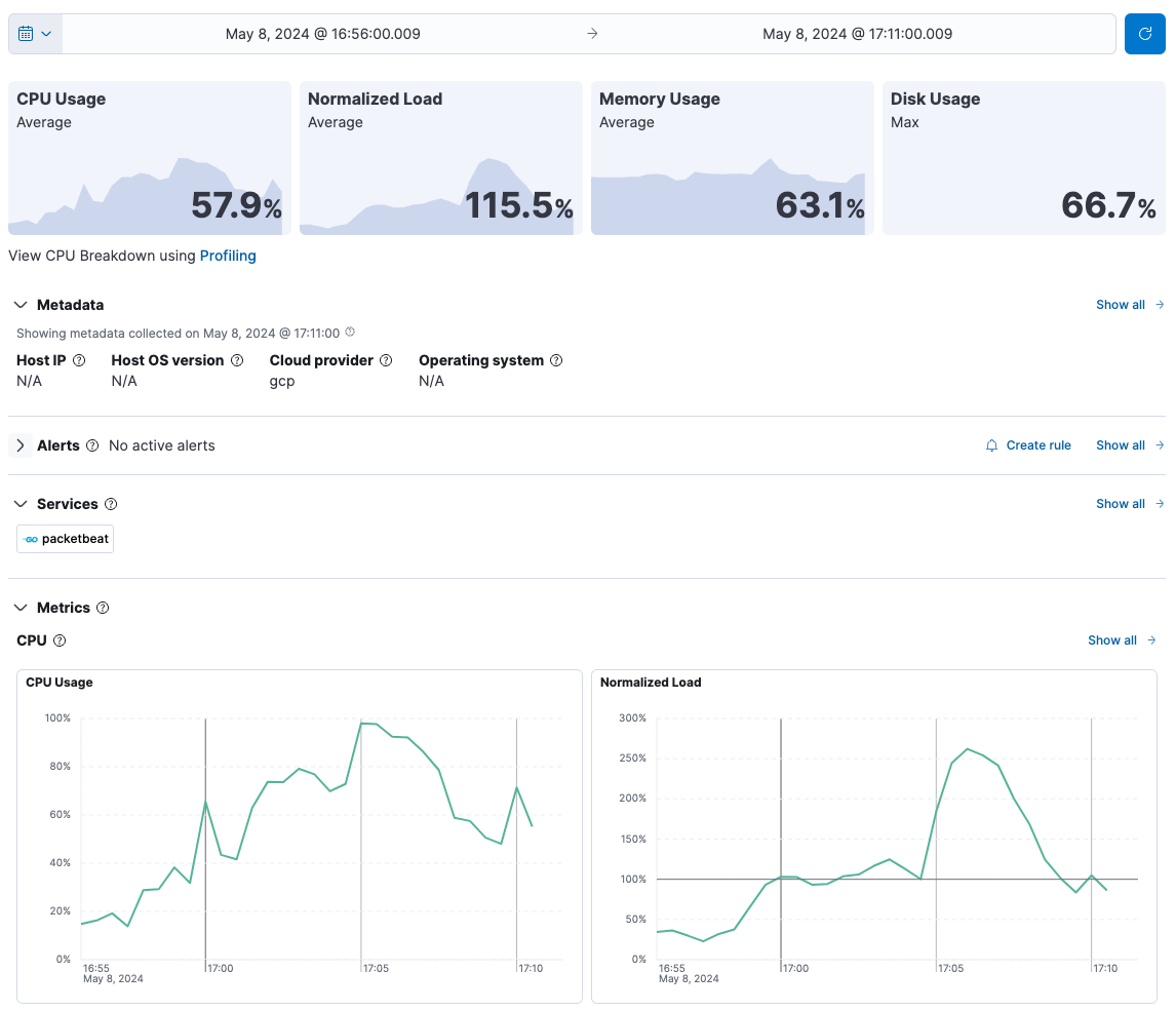 Host metrics