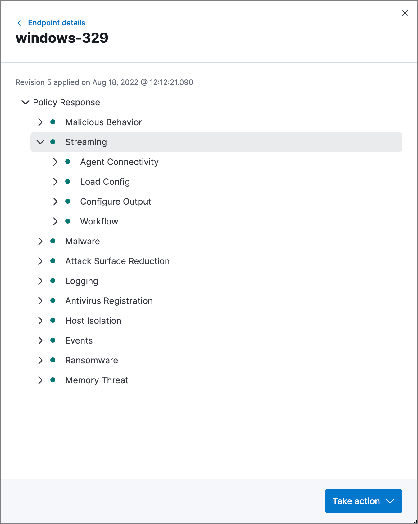 Config status details